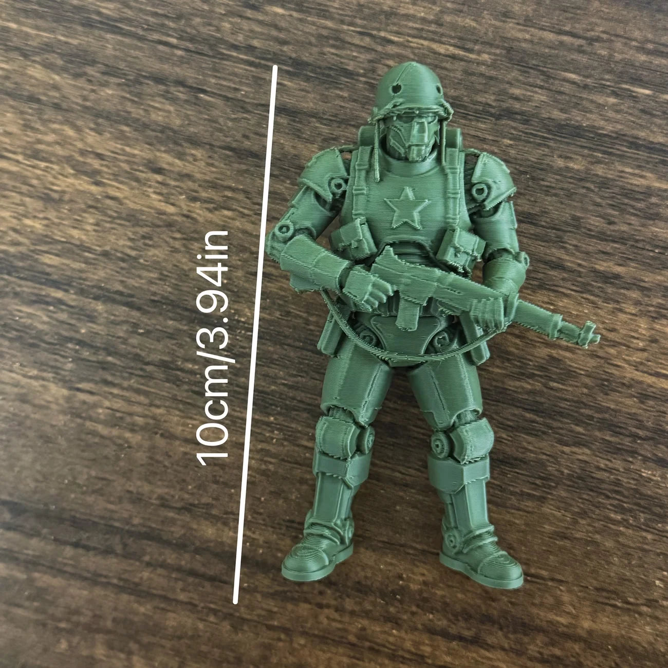 Military Soldier Model - Plastic Army Statue with Uniform, Suitable for Desktop, Bookshelf, or Collection - Decorative