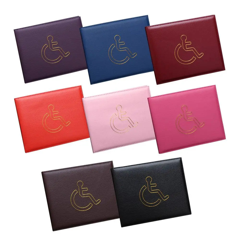 Handicapped Wallet Identity Badge Certificate Protection Cover Disabled Blue Badge Holder Document Safe Parking Permit Displa