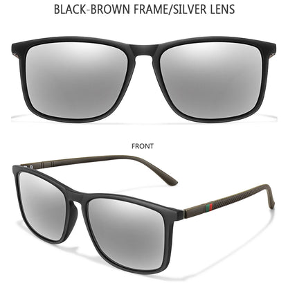 Luxury Square Vintage Polarized Cycling Sunglasses Men Women Fashion Travel Driving Fishing Sun Glasses Male Eyewear UV400 - 