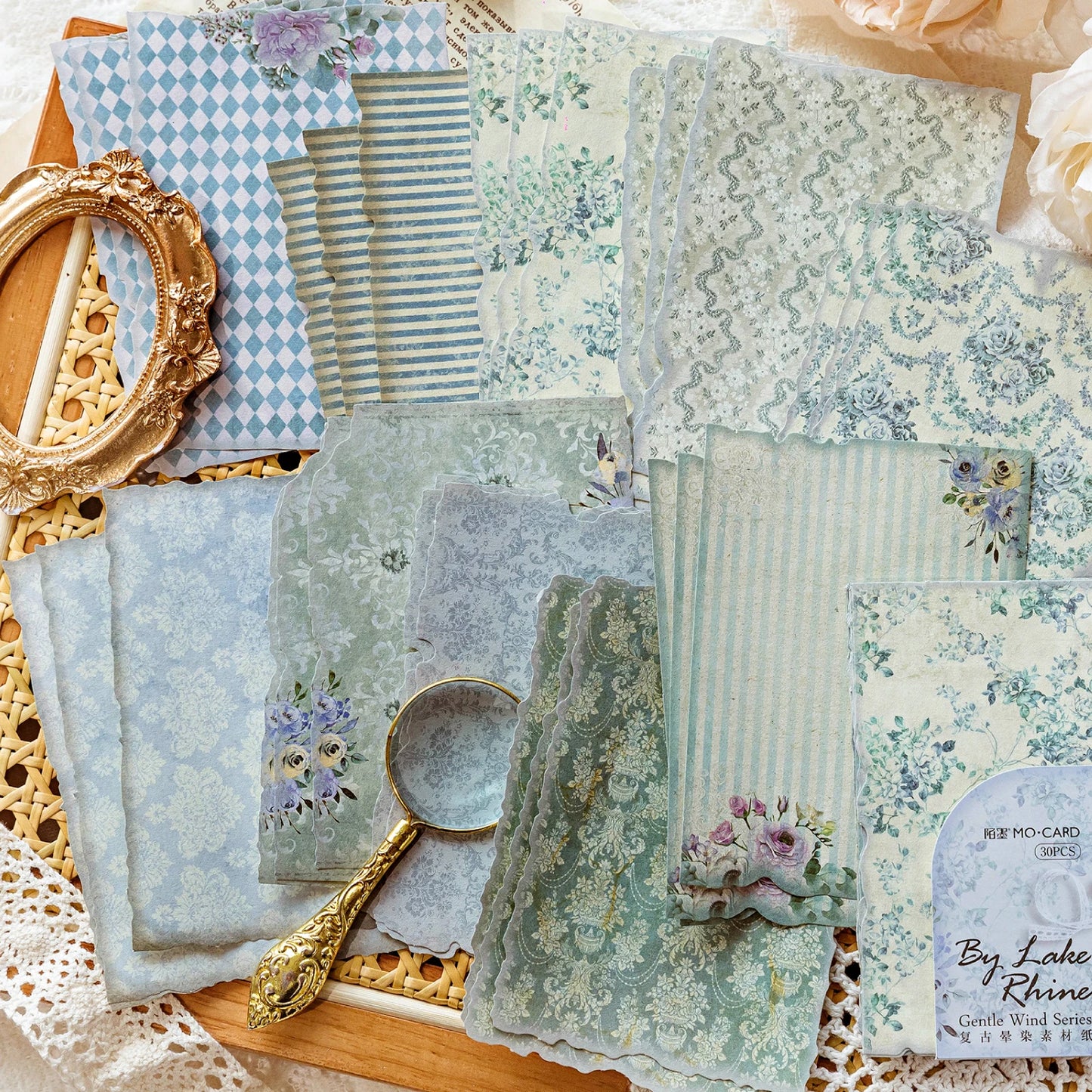 30 Sheets Vintage Journal Scrapbooking Supplies Material Labels paper for Journal notebook Planner hand made Craft Supplies