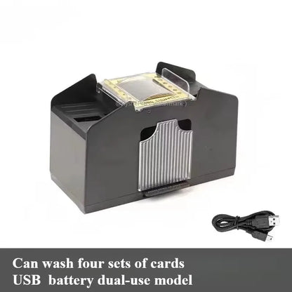 Automatic Card Shuffler Playing Card Dealer Shuffling Machine Casino Card Shuffler for UNO Blackjack Texas Hold'em Poker Card