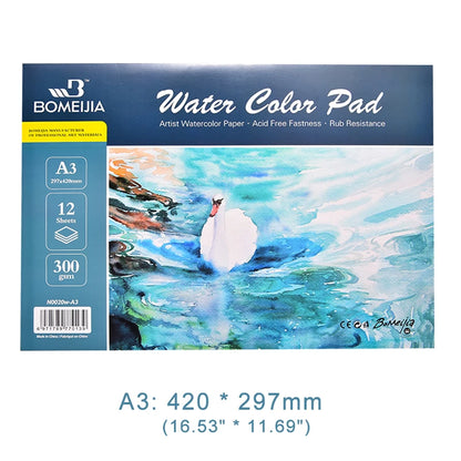 100% Cotton Watercolor Sketchbook 300g/m2 Water Color Drawing Paper Book Student Transfer Paper Papel Para Acuarela Art Suppl
