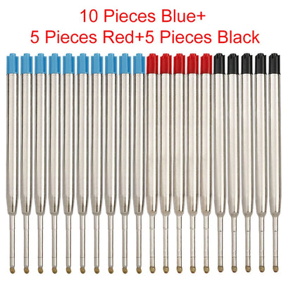 98mm1.0mm Ballpoint Pen Refills For Parker Pens Medium Point Blue Red Black Ink Rods For Writing Office Stationery