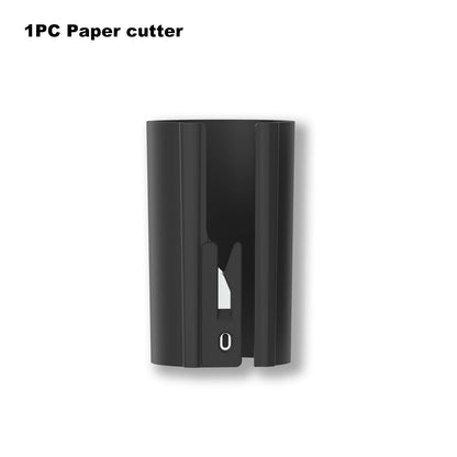 HORN Sliding Wrapping Paper Cutter - Easy-Glide Gift Wrap Trimmer for Christmas & Birthdays, Durable ABS，, Orange/Black