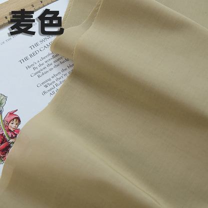 140x50cm 60s Pure Cotton Fabric Solid Color Plain Weave Cloth for Clothing DIY Craft Sewing Cloth - Wheat color