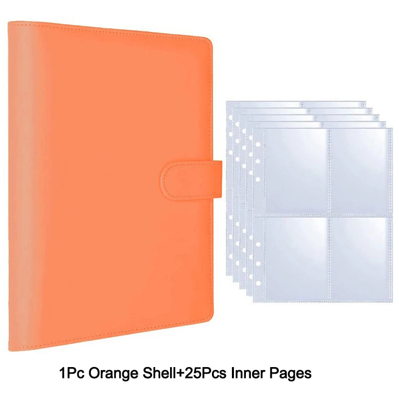25pcs Page(4 Grids) Photo Card A5-Binder Kpop Photo Albums Idol Cards Loose-leaf Collect Book Binder Binder Photocard Holder