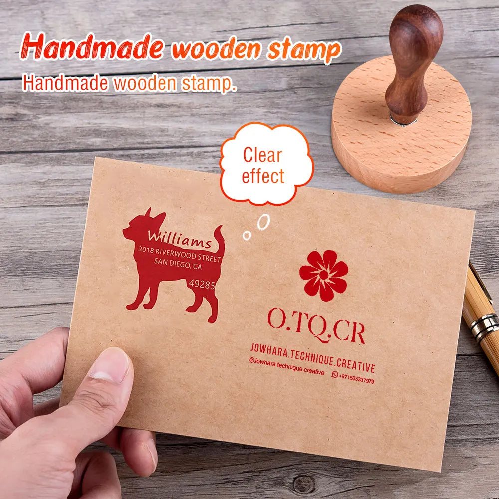 Personalized Stamp Custom Wooden Stamp Weddding Seal Stamp Logo For Invitation Stationery Custom Name Business Wedding Brandi