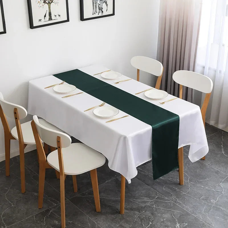Satin Table Runner Wedding Decoration For Modern Birthday Party Hotel Show Banquet Luxury Design Nice Pattern Wholesale - Dar