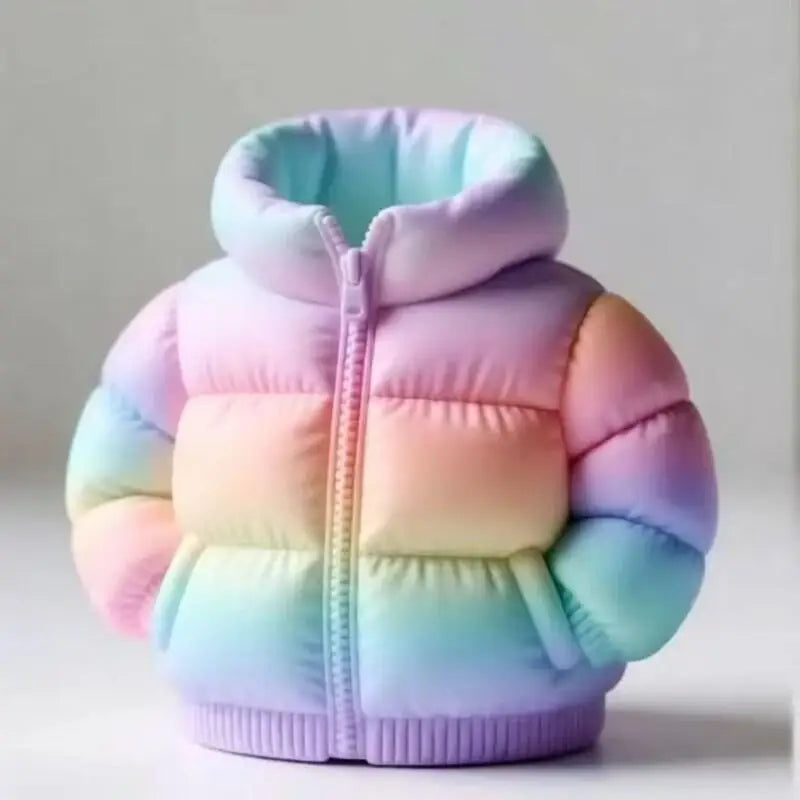 3D Puffer Jacket Shape Pen Holders,Cute Creative Stand-Up Storage Pen Pouch for Desk & Office - 1PC-Candy colors