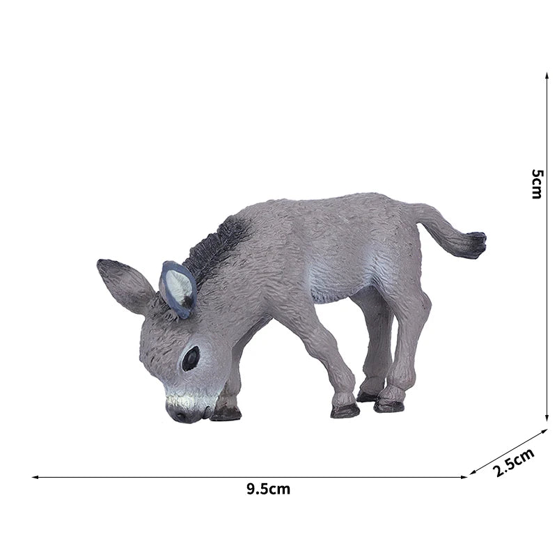 Simulation Wild Animal Model Wolf Monkey Fox Pangolin Squirrel Chinchilla Donkey Sloth Realistic Animal Figures Toys For Kids
