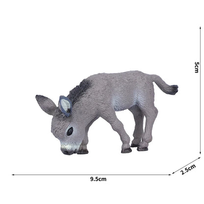 Simulation Wild Animal Model Wolf Monkey Fox Pangolin Squirrel Chinchilla Donkey Sloth Realistic Animal Figures Toys For Kids