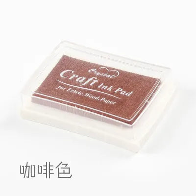 1pc 15 Colors Big Ink Pad Stamp Planner Scrapbooking Silicone Stamps Inkpad Diy Diary Greeting Card Making Supplies Inpad - c