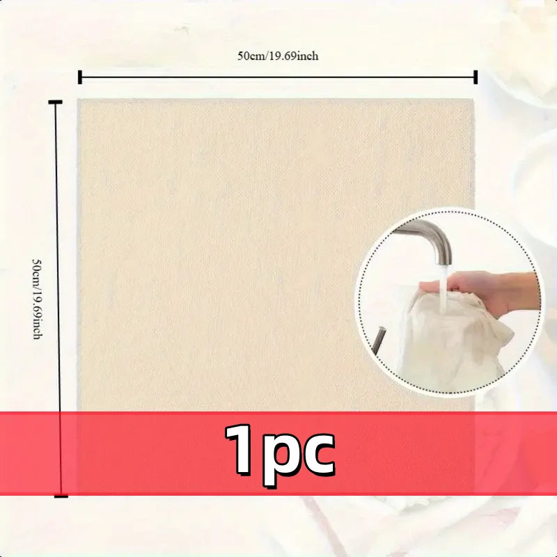 3pcs 100% Unbleached Cheese Cloths, 50.8x50.8cm Hemmed Edge, Reusable for Straining, Yogurt & More (Grade 100)