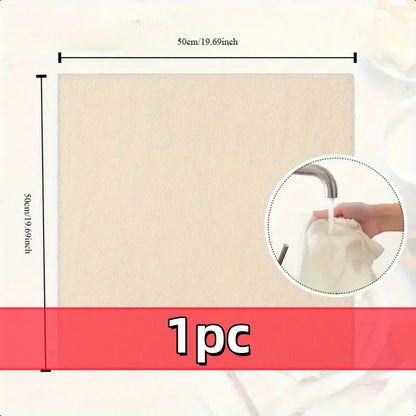 3pcs 100% Unbleached Cheese Cloths, 50.8x50.8cm Hemmed Edge, Reusable for Straining, Yogurt & More (Grade 100)