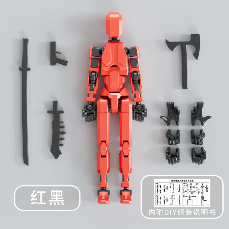 3D Printed Mannequin Action Figures Toys Dummy 13 Shapeshift Robot Multi-Jointed Movable Kids Adults Parent-children Games Gi