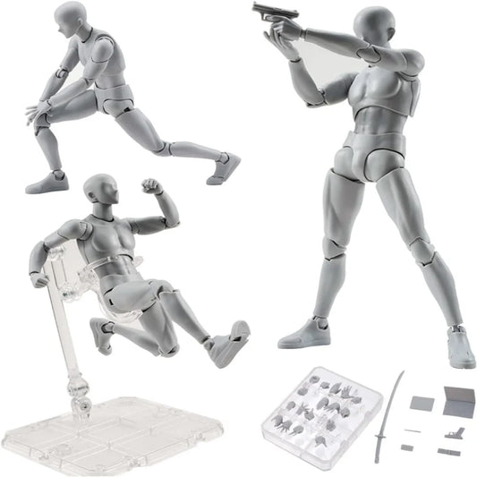 Sketch Draw Figurines Male Female Movable Body Kun Body Chan Joint Pain Anime Figure Shf Action Figure Toy Model Draw Mannequ