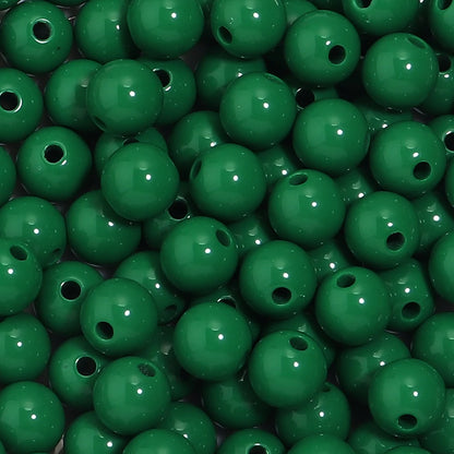 10-100Pcs/Lot 6-20mm Solid Color Round Acrylic Beads Loose Spacer Beads For DIY Keychains Decoration Handmade Crafts Accessor