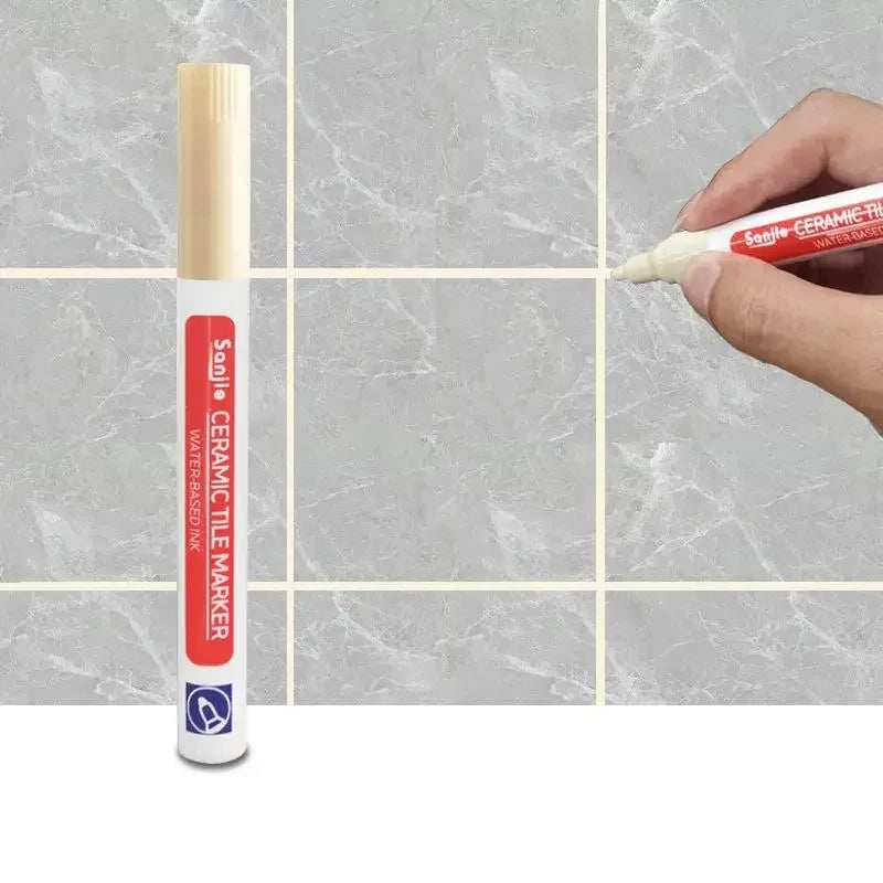 1/3 Pcs Waterproof White Marker Pen Wall Seam Repair Tiles Grout Markers Pens Floor Bathroom Decontamination Paint Brush Tool