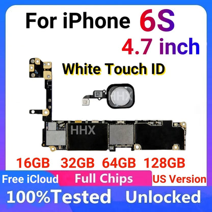 No ICloud ID Lock For iPhone 6s Full Chips Motherboard Support iOS Update Clean ICloud Logic Board With Touch ID Mainboard