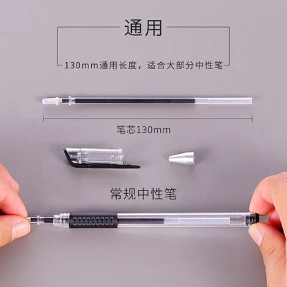 3 Gel Pens + 20 Refills Set 0.5mm Black Blue Red Ink Journal Writing School Supplies Stationery