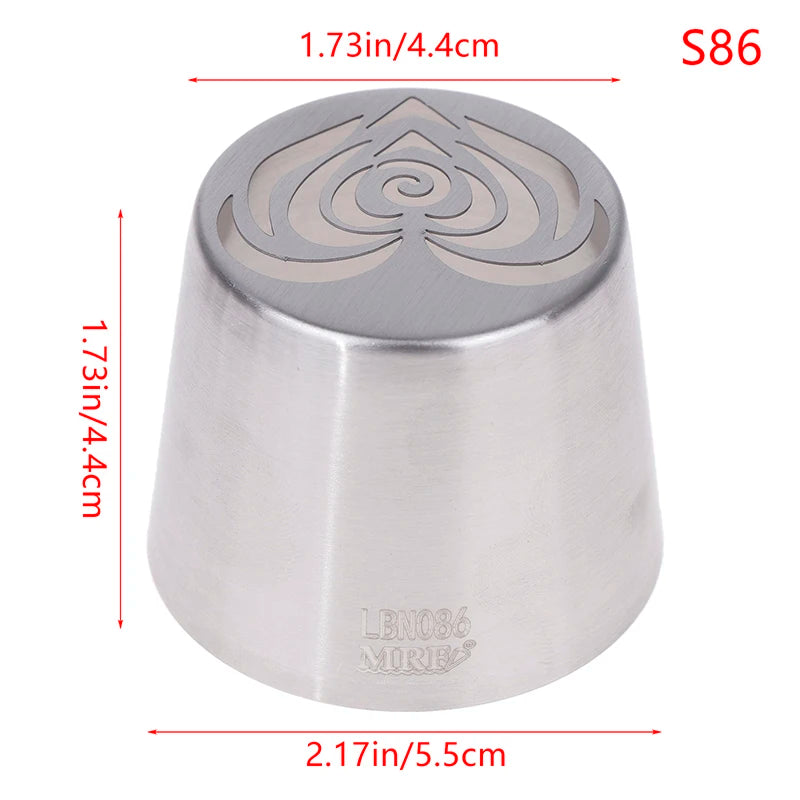1Pc Stainless Steel Russian Piping Tips Christmas Cake Icing Frosting Nozzles For Cupcake Decoration DIY Kitchen Baking Tool 