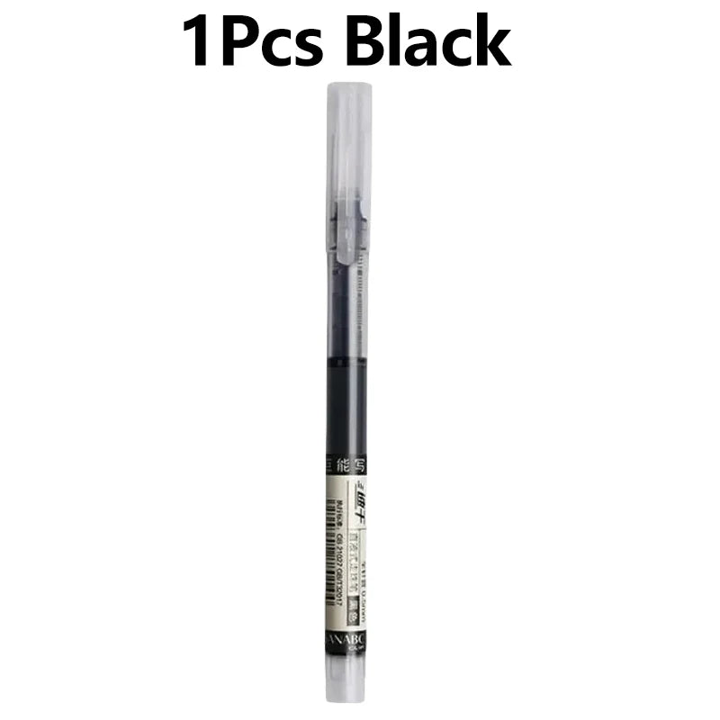 1-20Pcs Needle Type Gel Ink Pens Black/Blue/Red 0.5mm Liquid Ballpoint Pen Students Stationery School Office Writing Tool - 1