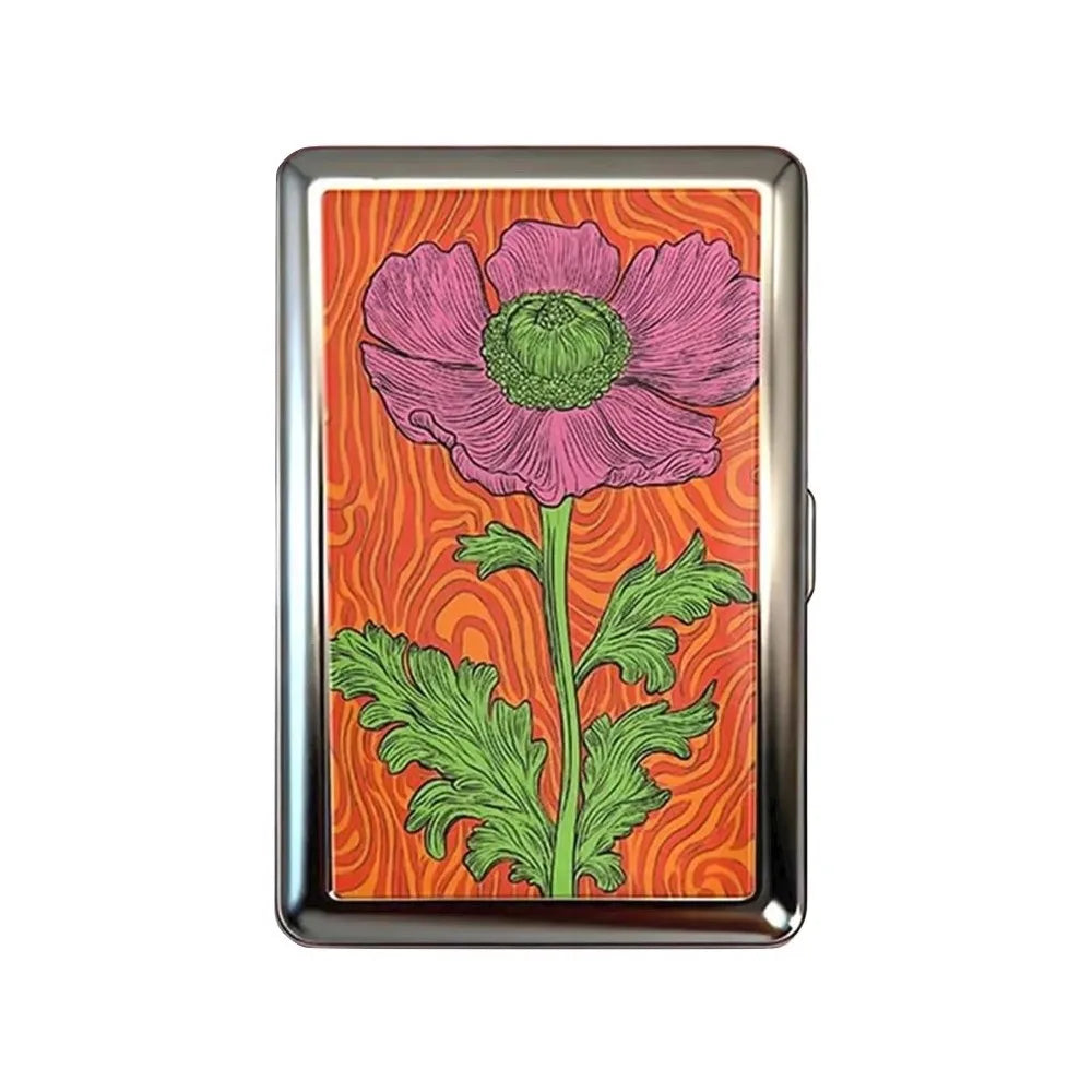 Vintage-Style Vintage Card Case Metal Material Easy Snap Metal Case Versatile Design Multi-function Card Holder