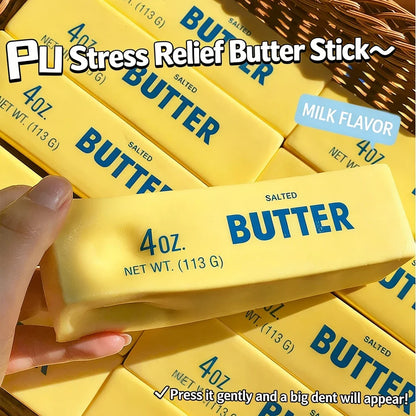 Butter Stick Squishy Toy Slow Rising Squeeze Toy Butter Bar Brick Squishy Fidget Toy Anti Stress Release Hand Relax Gift Toy