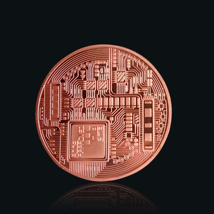 3/1PC Bitcoints BTC Coins Collectible Collection Gold Plated Bitcoin Coin Collectible Art Collection Gift Physical Commemorat