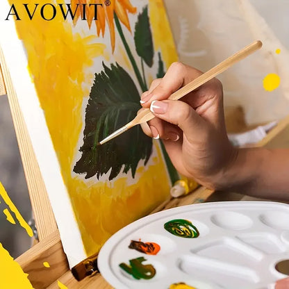 11pcs Detail Brush Set, Triangle Handle Micro Brush, Acrylic Painting Art Brush, Model Oil Painting, Digital Painting Set