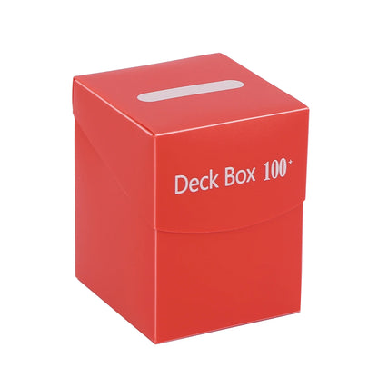 Deck Trading Cards Box for 100+ Game Baseball Card Storage Box Playing Card Carrying Case for Family Party Games Supplies - R