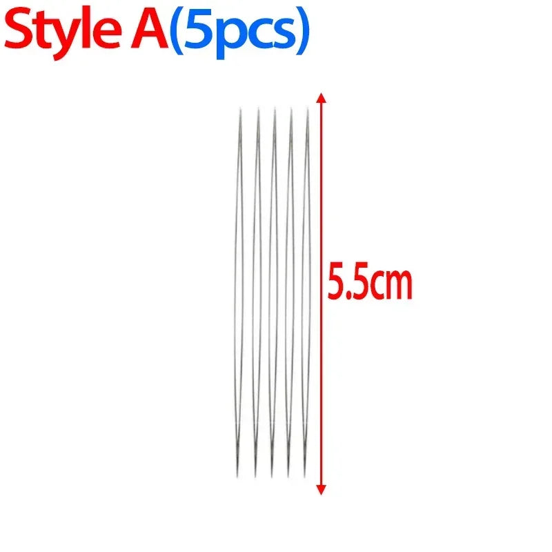 Beading Needles Pins Open Curved Big Eye Needle for Beads Bracelet DIY Jewelry Making Tools Handmade Craft Beaded Threading P