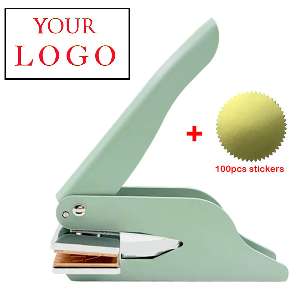 Embosser Stamp LOGO Customized Wedding Library Book Private Seals Customization Envelope Party Invitation Embossing Stamps DI