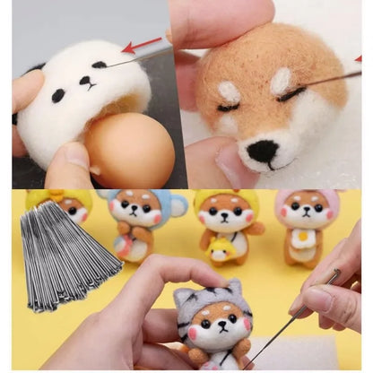 30pcs/lot 78mm 86mm 91mm Needle Felting Tools, Wool Felting Supplies for DIY Felting Wool Projects
