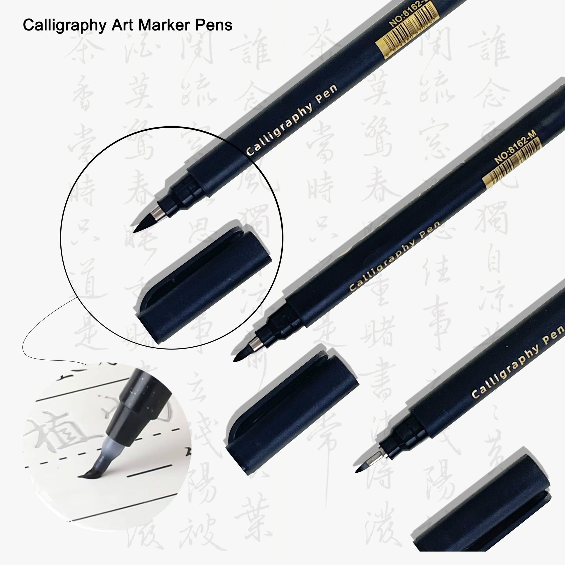 4 pcs Calligraphy Art Marker Pens Brush Art as a gift for Craft Supplies Art Writing Office School Supplies Stationery Studen