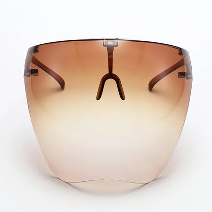 Full Face Sunglasses Mask Women Men Protective Faceshield Glasses Goggles Covered Spherical Lens Anti-Spray Cycling Sunglasse