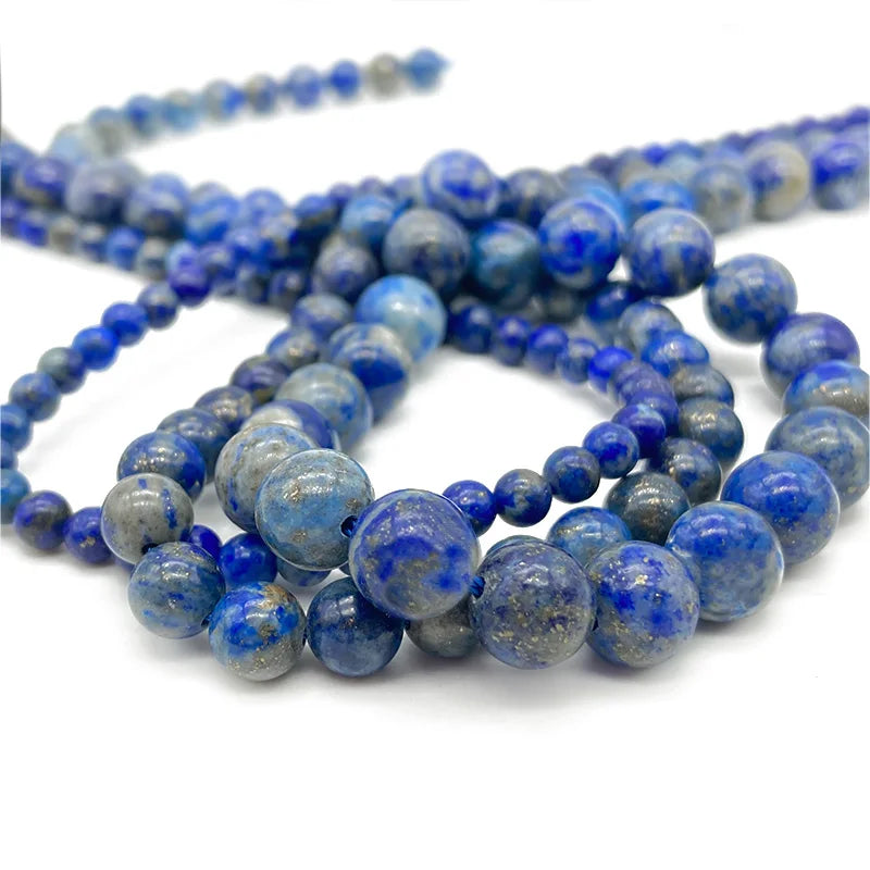 4 6 8 10mm Natural Stone Beads Amethyst Amazonite Agates Jades Loose Round Beads for Jewelry Making Bracelet Necklace DIY