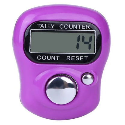 2PCS Mini Electronic Finger Counter Hand Tally Clicker Counter Ring Digital Counters Knitting Row Counter Stroke Contador