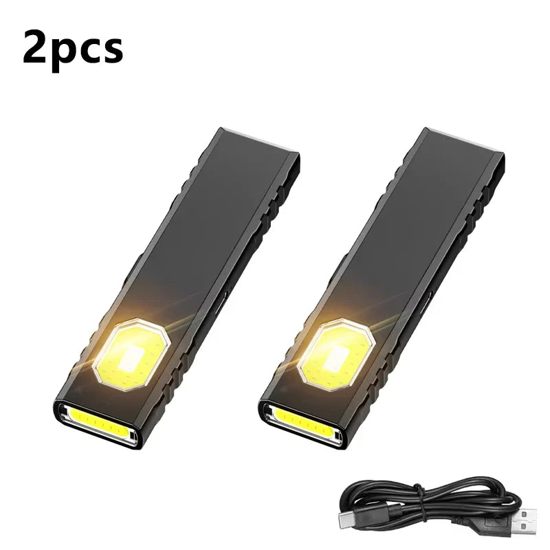 Security Flashing Work Light Warning Light Strong Light Mini Portable Outdoor Maintenance Emergency EDC Flashlight Knife Cap 