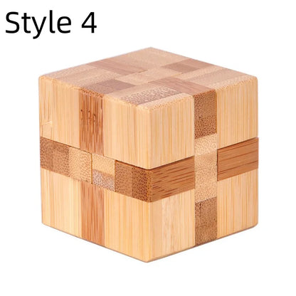 New Wooden Kong Ming Lock Lu Ban Lock IQ Brain Teaser Educational Toy Children Montessori 3D Puzzles Game Unlock Toys Kid Adu