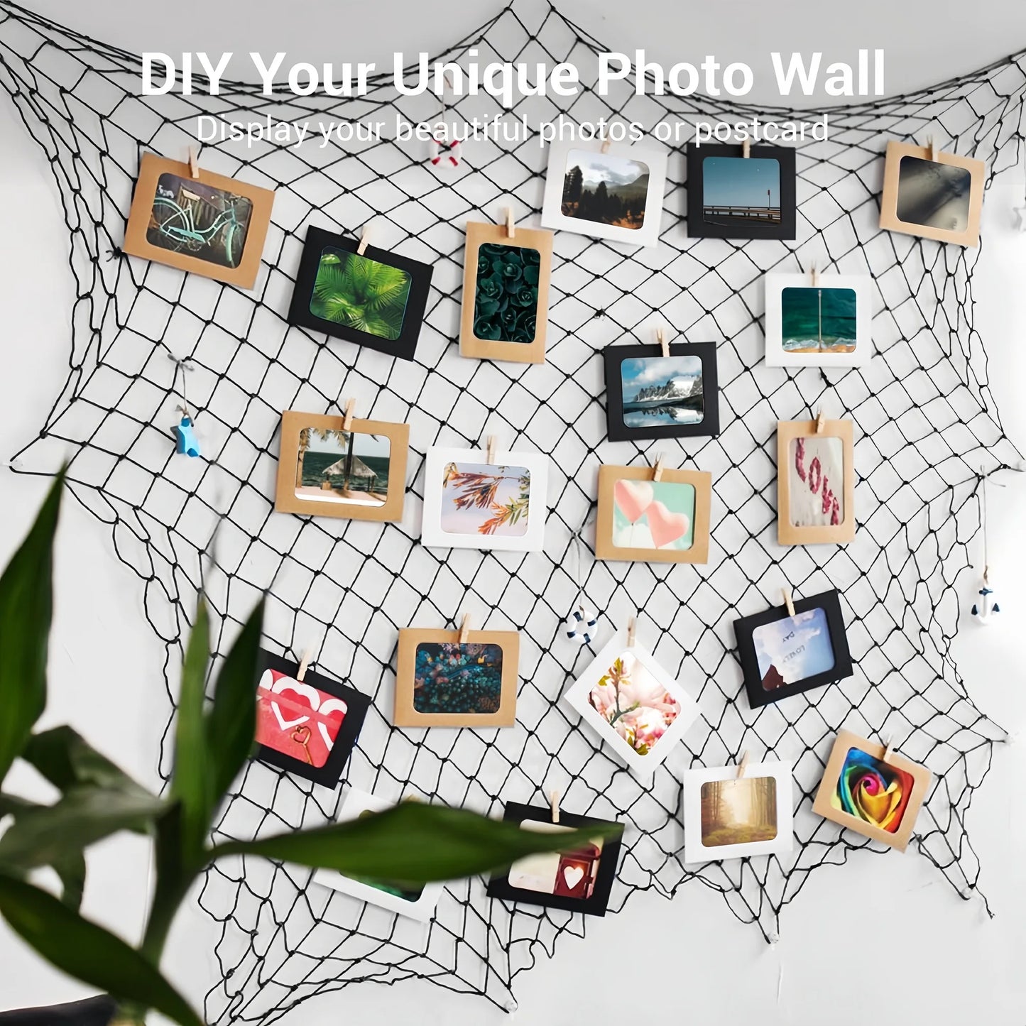 80x40 Inch Fishing Net Decor, Thick Natural Material Nautical Mesh, Wall Table Ceiling Decoration for Halloween Christmas Par