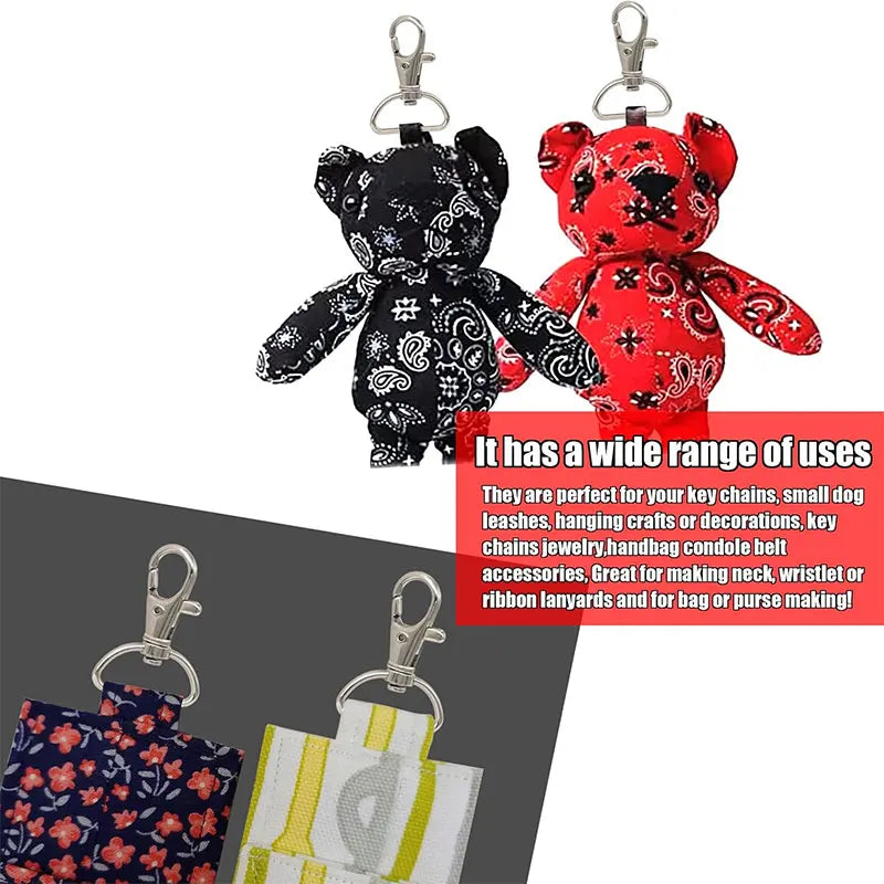 5/10/20PCS Swivel Clasps Lanyard Snap Hooks Key Chain Clip Hook Metal Lobster Claw Clasp for Keychain Sewing Jewelry DIY Craf
