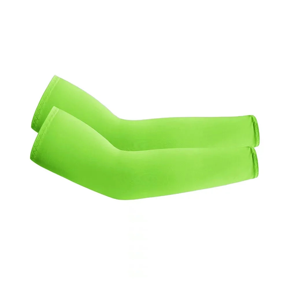 2Pcs Unisex Cooling Arm Sleeves Cover Sports Running UV Sun Protection Outdoor Men Fishing Cycling Quick Dry Arm Warmer - 1Pa