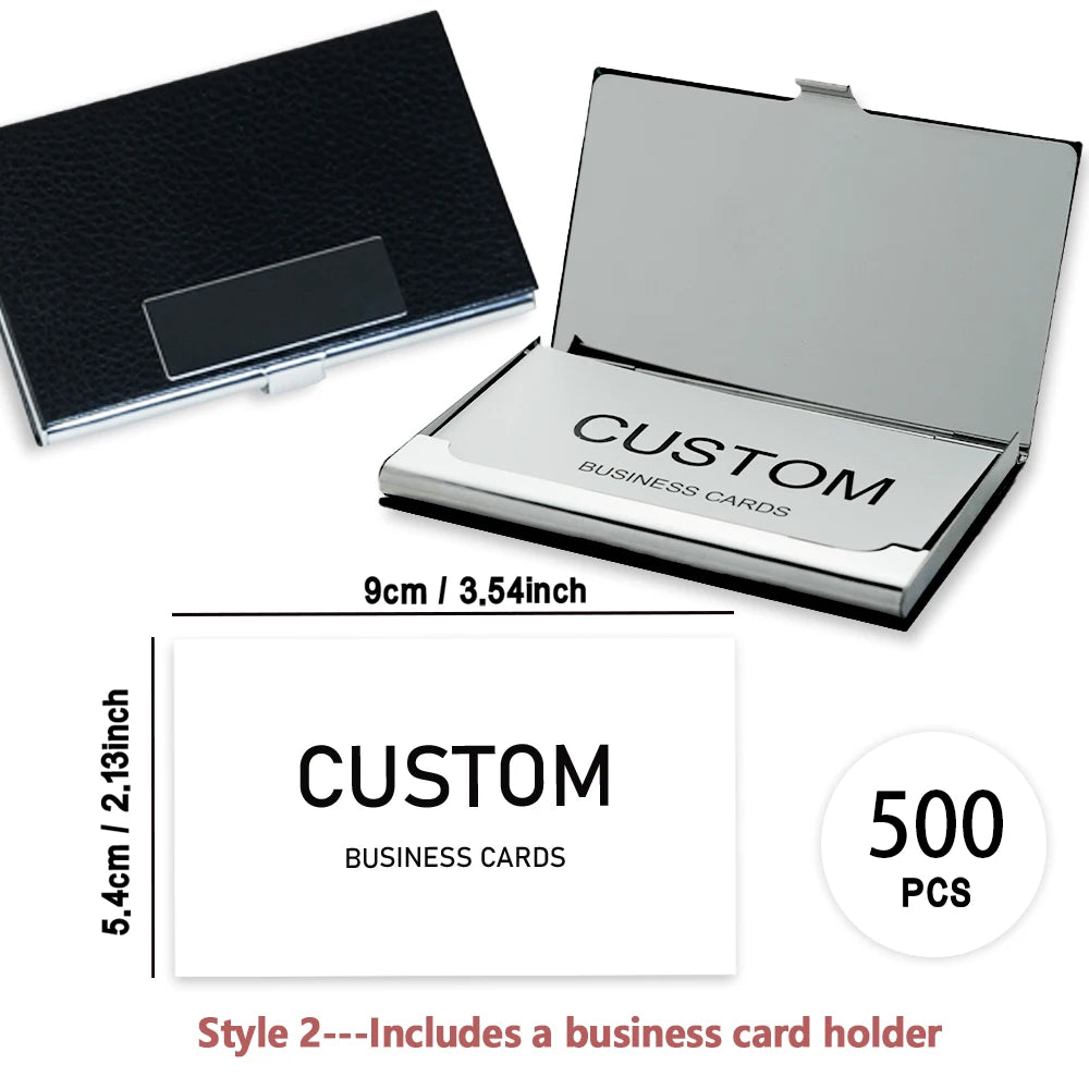 200pcs, Custom Business Cards/Cards, Desktop Business Cards, Thank You Cards, Matte Film - 500pcs-Style 3