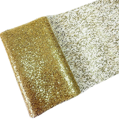 Tulle Sequin Table Runner Suitable for Party Table Runner Glitter Table Runner for Wedding Decoration and Various Party DIY