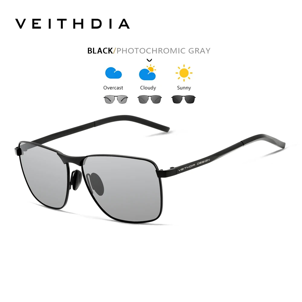 VEITHDIA Brand Men's Vintage Sports Sunglasses Polarized UV400 Lens Eyewear Accessories Male Outdoor Sun Glasses For Women V2