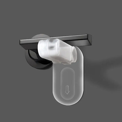 Non Punching Door Handle Safety Lock Protective Door Handle Concealed Buckle Lock Children's Pet Door Blocking Device - trans