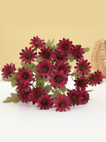 21 Heads Artificial Flower Autumn Silk Daisy Bouquet Decor Vase Home Wedding Decor Household Products Holiday Party DIY Gift 