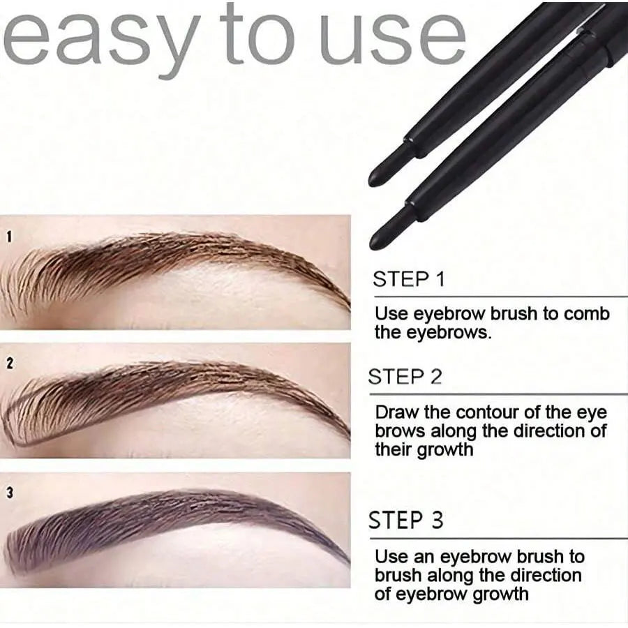 5-Pack Waterproof & Sweat-Proof Black Eyeliner Pencil -Long-Lasting, Smudge-ProofFor Bold Eye Makeup, EasyGlide Formula for P
