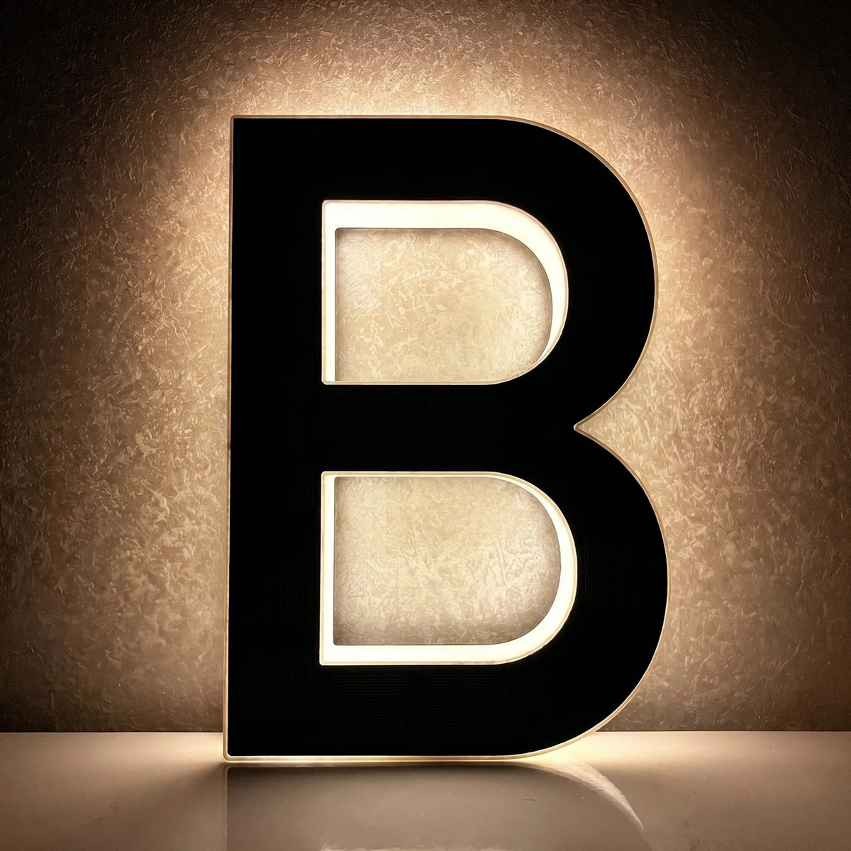 Light Up Address Numbers Dusk To Dawn LED Illuminated Modern Address Sign for Outside House Light Up Courtyard Hotel Bar - Le